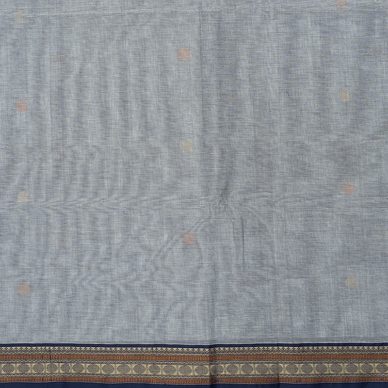 Hayagrivas Grey Handloom Kanchi Cotton Saree SSCBF132H29-3