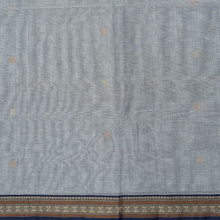 Hayagrivas Grey Handloom Kanchi Cotton Saree SSCBF132H29-3