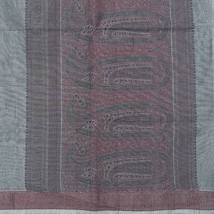 Hayagrivas Grey Handloom Kanchi Cotton Saree SSCBF132H3-1