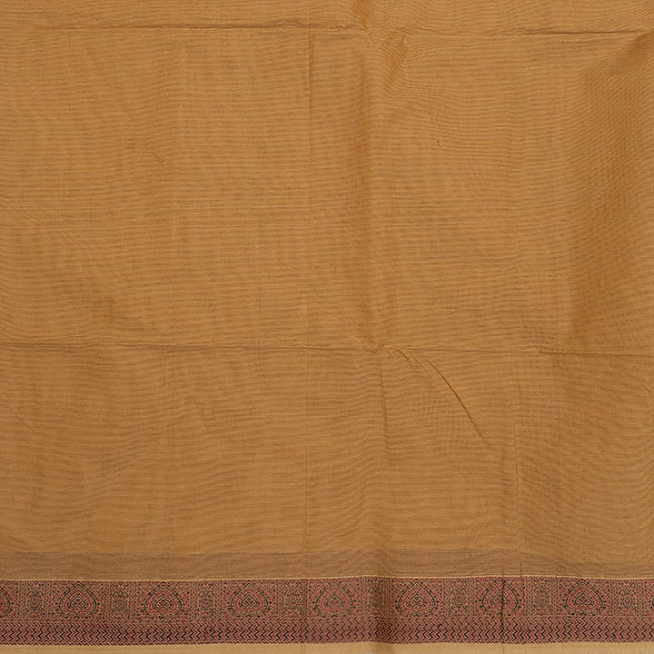 Hayagrivas Khaki Brown Handloom Kanchi Cotton Saree SSCBF132H3-2