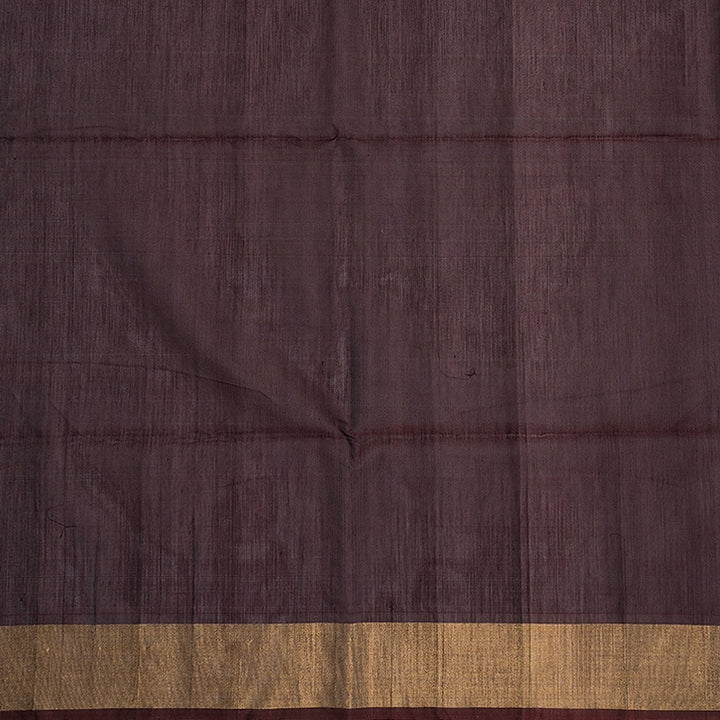 Hayagrivas Blue-Purple Ikkat Kora Silk Cotton Saree SSCBF155H1-21
