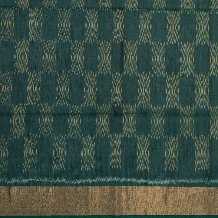 Hayagrivas Maroon Ikkat Kora Silk Cotton Saree SSCBF155H2-2
