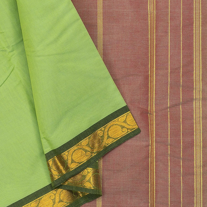 Hayagrivas Pista Green Handloom Chettinad Cotton Saree SSCBF167I1-19