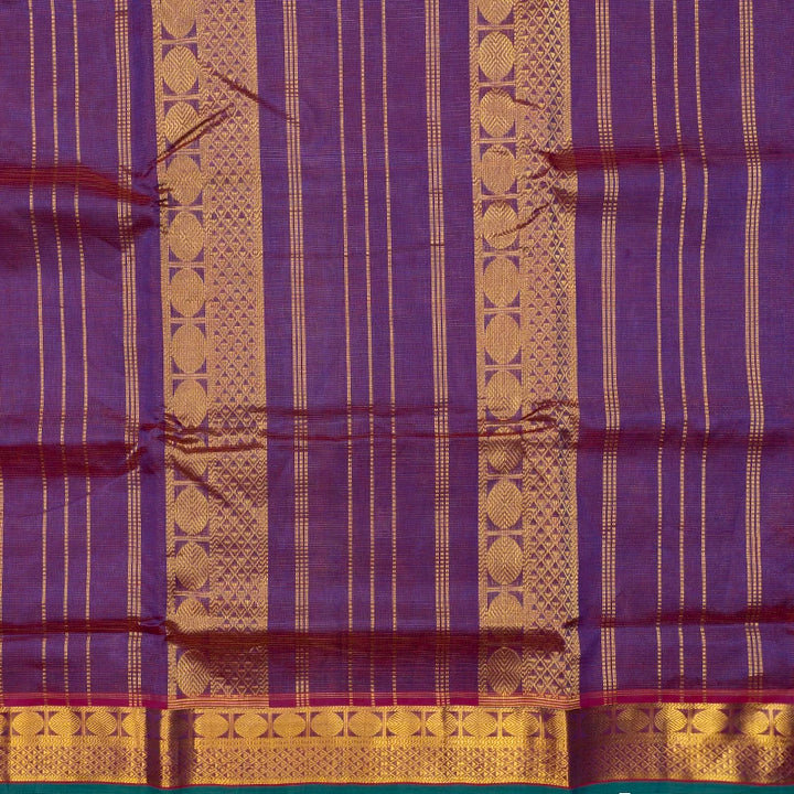 Hayagrivas Purple Pure Ten Yards Silk Cotton Saree SSCBF174I8-6