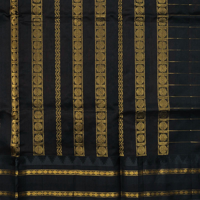 Hayagrivas Multicolour Checks Pure Silk Cotton Saree SSCBF176I3-1