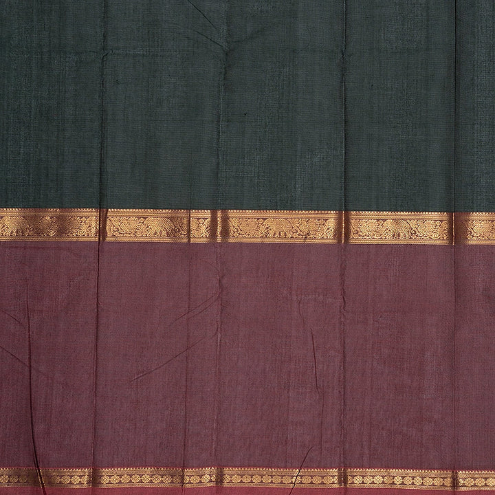Hayagrivas Karum Pachai Handloom Kanchi Cotton Saree SSCBF177I12-5