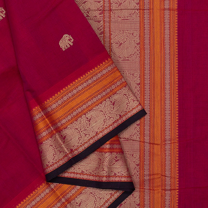 Hayagrivas Pink Handloom Kanchi Cotton Saree SSCBF177I5-10