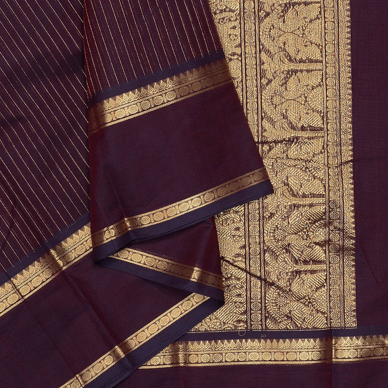 Hayagrivas Nagapazham Handloom Kanchi Cotton Saree SSCBF177I5-7
