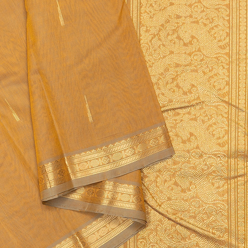 Hayagrivas Sandal Handloom Kanchi Cotton Saree SSCBF177I6-2