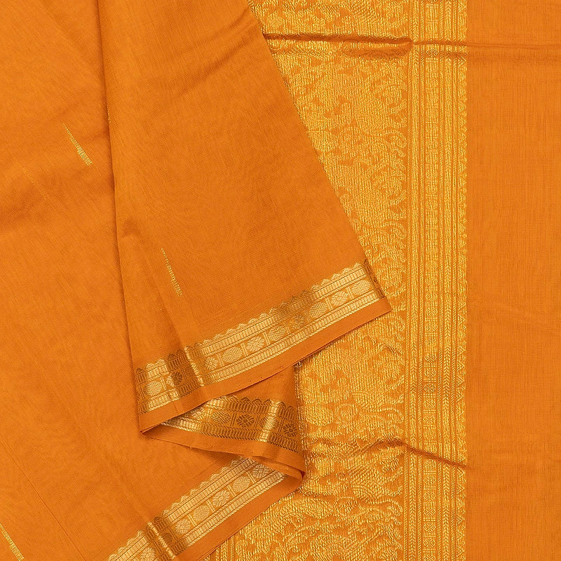 Hayagrivas Mambazham Orange Handloom Kanchi Cotton Saree SSCBF177I6-5
