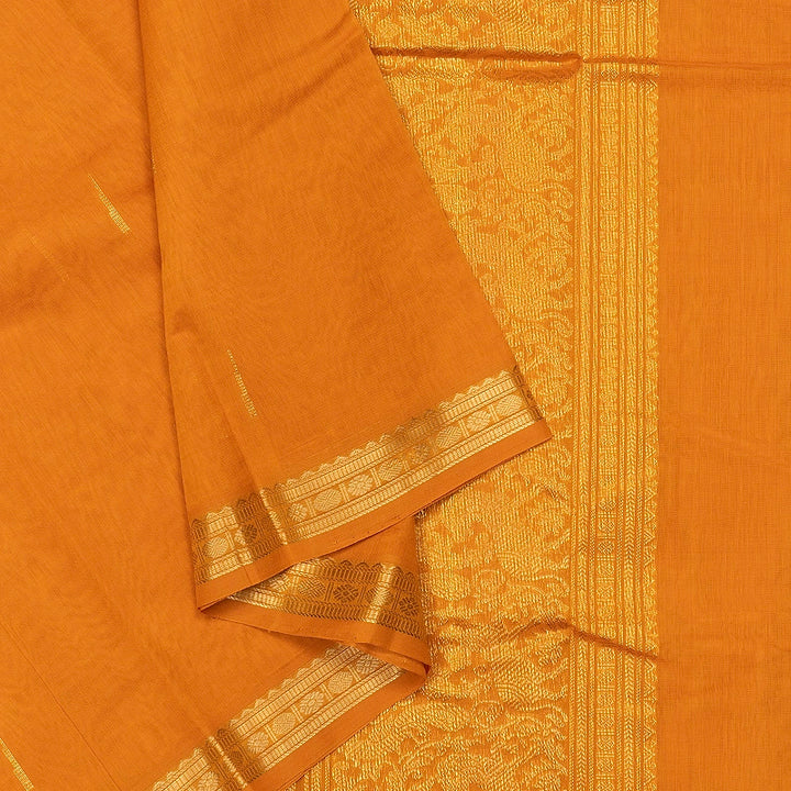 Hayagrivas Mambazham Orange Handloom Kanchi Cotton Saree SSCBF177I6-5