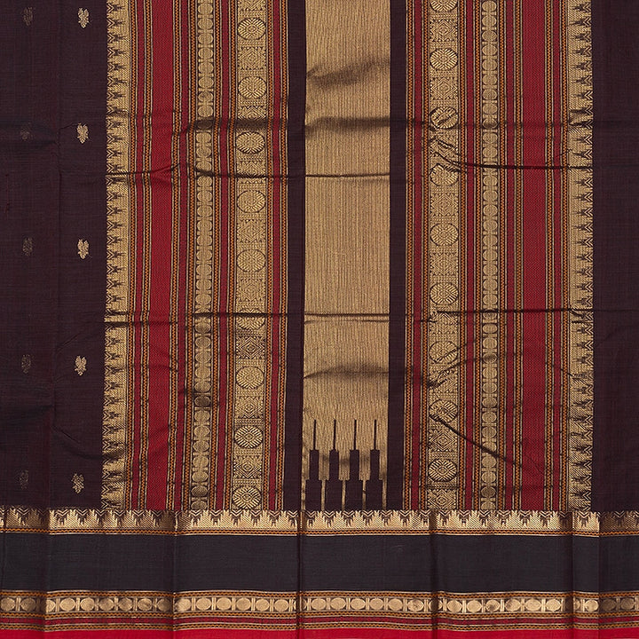 Hayagrivas Deep Nagapazham Handloom Kanchi Cotton Saree SSCBF177I7-5