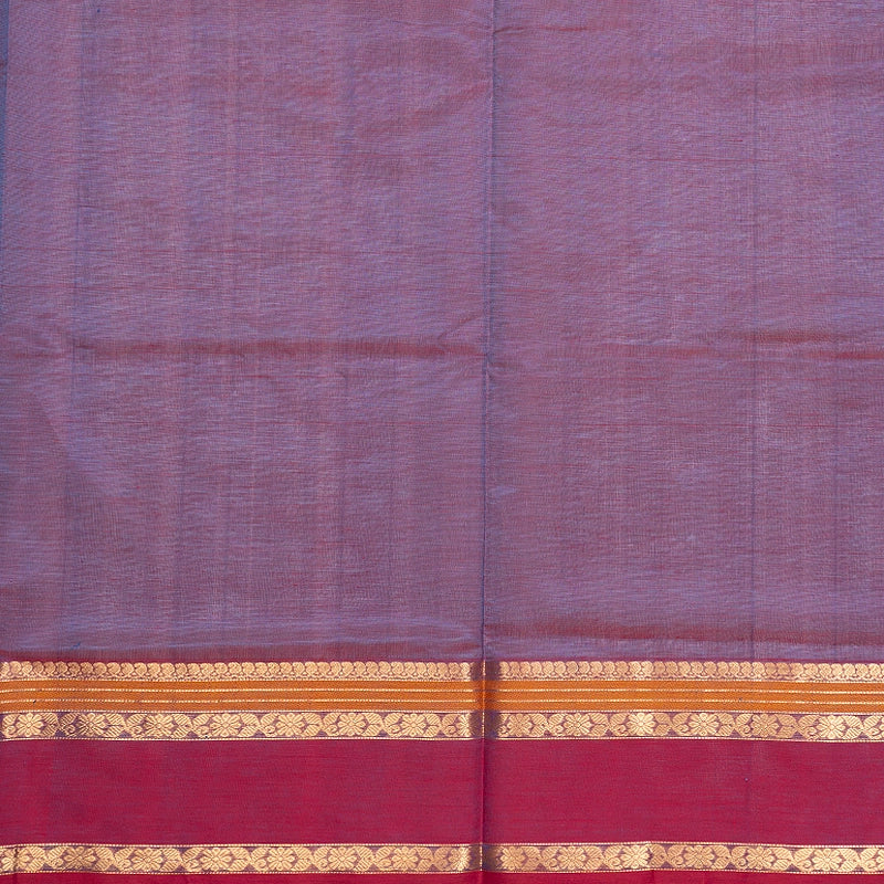 Hayagrivas Blue-Purple Kanchi Silk Cotton Saree SSCBF179I12-19