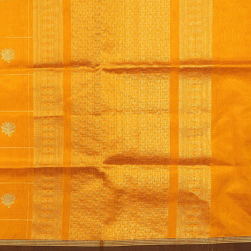 Hayagrivas Mango Orange Kanchi Silk Cotton Saree SSCBF179I3-4