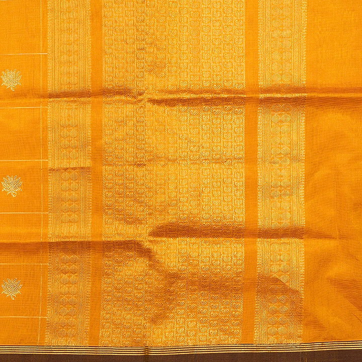 Hayagrivas Mango Orange Kanchi Silk Cotton Saree SSCBF179I3-4