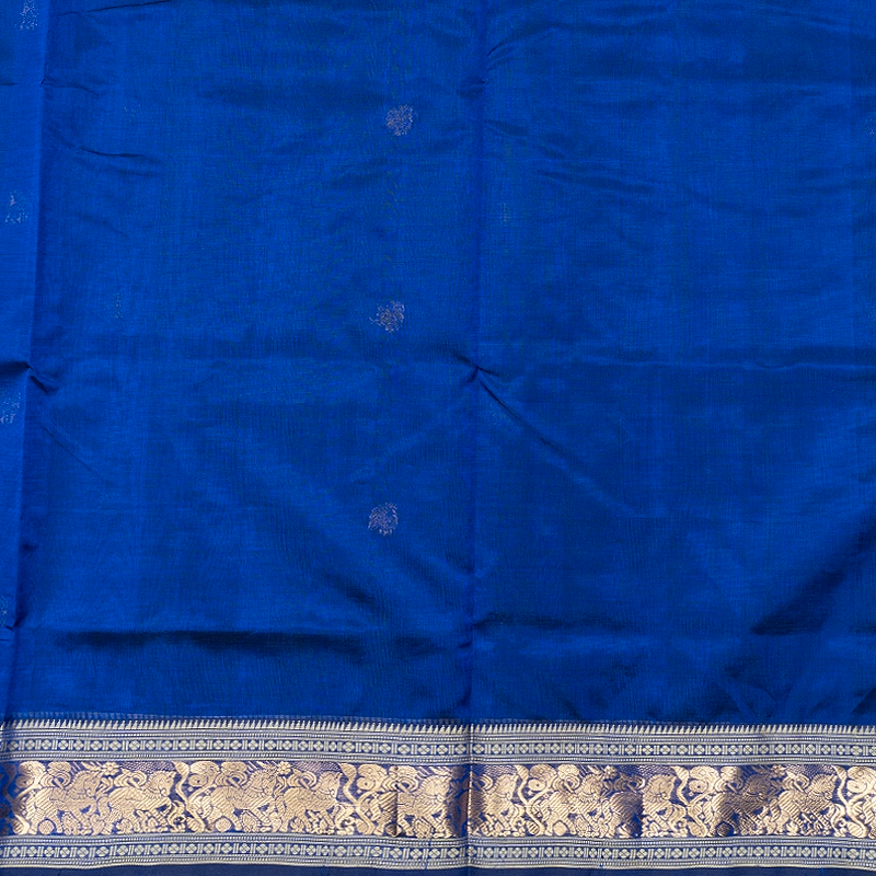 Hayagrivas MS Blue Kanchi Silk Cotton Saree SSCBF179I5-22
