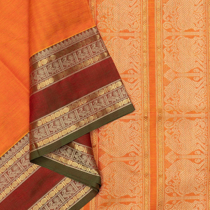 Hayagrivas Mambazham Orange Kanchi Silk Cotton Saree SSCBF179I5-38