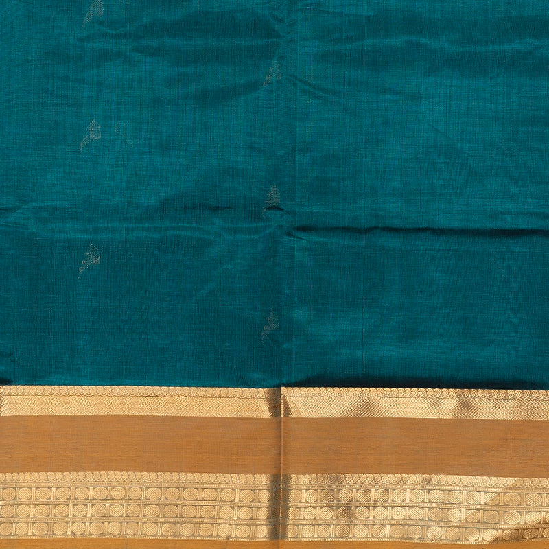 Hayagrivas Emerald Green Kanchi Silk Cotton Saree SSCBF179I9-10