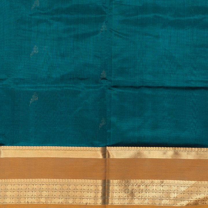 Hayagrivas Emerald Green Kanchi Silk Cotton Saree SSCBF179I9-10