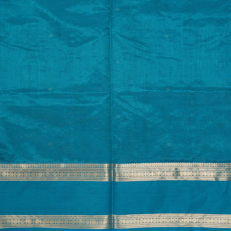 Hayagrivas Turquoise Blue Kanchi Silk Cotton Saree SSCBF179I9-24