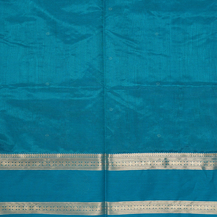 Hayagrivas Turquoise Blue Kanchi Silk Cotton Saree SSCBF179I9-24
