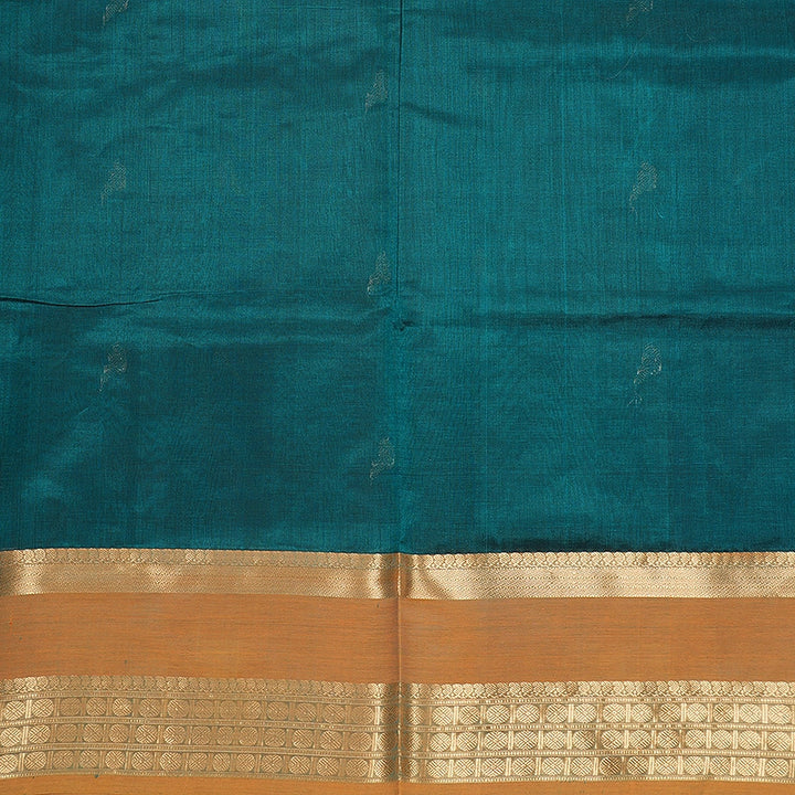 Hayagrivas Peacock Green Kanchi Silk Cotton Saree SSCBF179I9-31