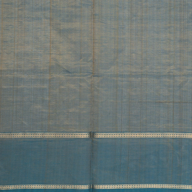 Hayagrivas Yellowish-Blue Kanchi Silk Cotton Saree SSCBF179I9-33