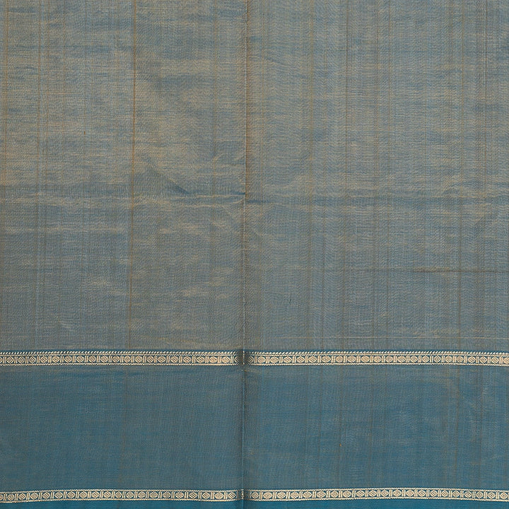 Hayagrivas Yellowish-Blue Kanchi Silk Cotton Saree SSCBF179I9-33