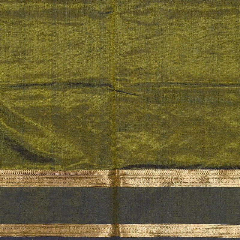 Hayagrivas Mehandi Green Kanchi Silk Cotton Saree SSCBF179I9-36