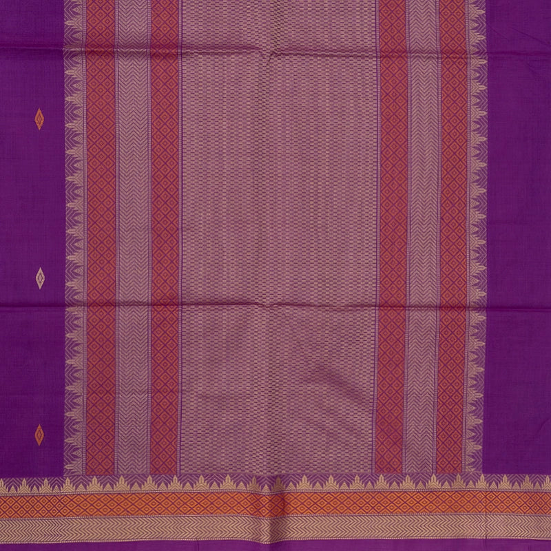 Hayagrivas Vadamalli Purple Handloom Kanchi Cotton Saree SSCBF104F10-1