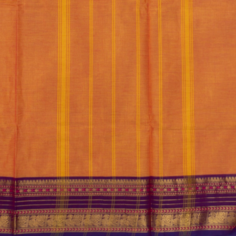 Hayagrivas Mango Orange Handloom Chettinad Cotton Saree SSKBF87F1-23