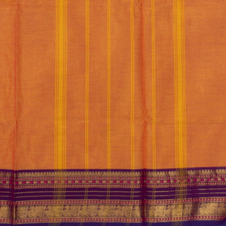Hayagrivas Mango Orange Handloom Chettinad Cotton Saree SSKBF87F1-23