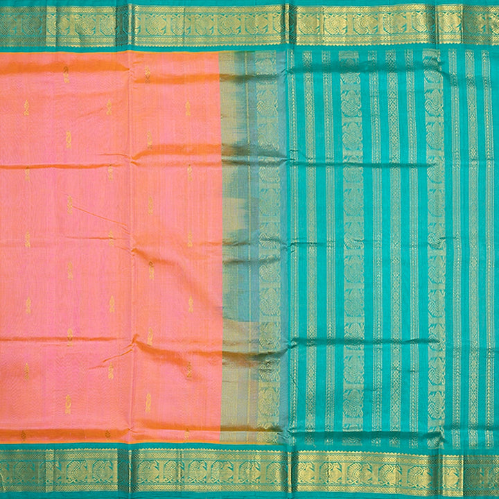 Hayagrivas Peach Pink Pure Silk Cotton Saree SSCBF35D1-32