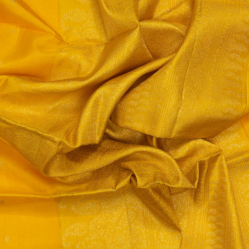 Hayagrivas Yellow Handloom Soft Silk Saree KBE234D1-11