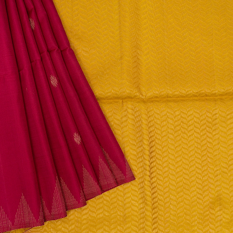Hayagrivas Pink Handloom Soft Silk Saree KSBE22I29-1