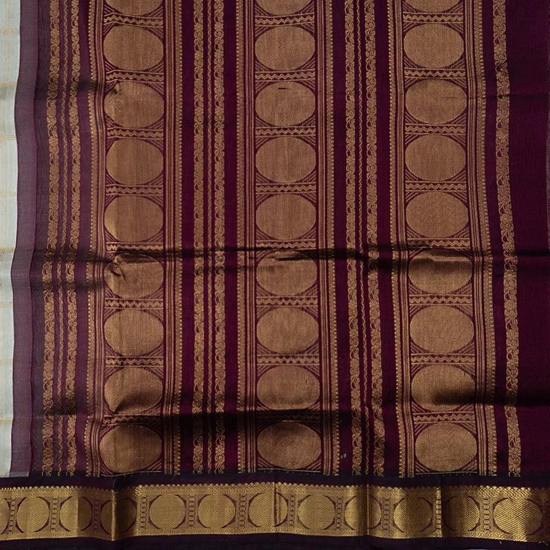 Hayagrivas Beige Pure Silk Cotton Saree SSCBF56E6-5