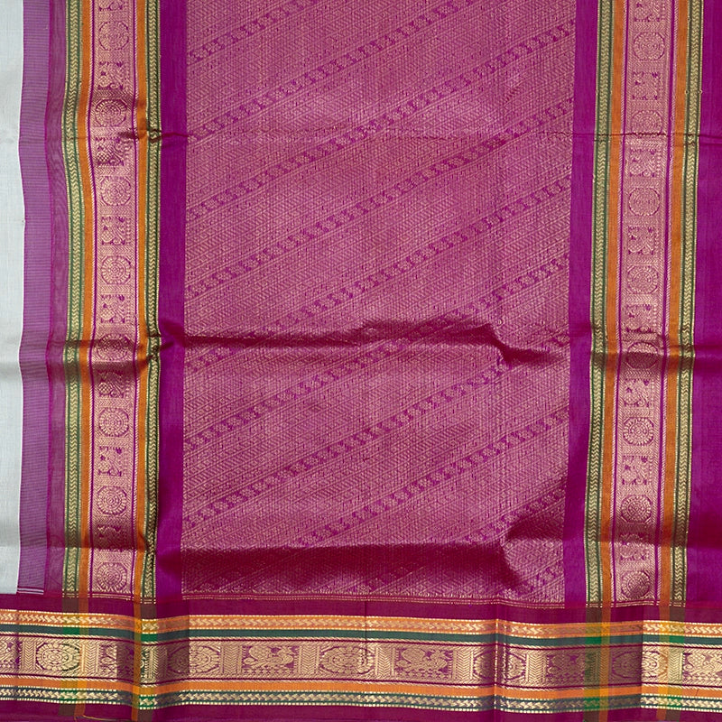 Hayagrivas Grey Pure Silk Cotton Saree SSCBF56E11-4