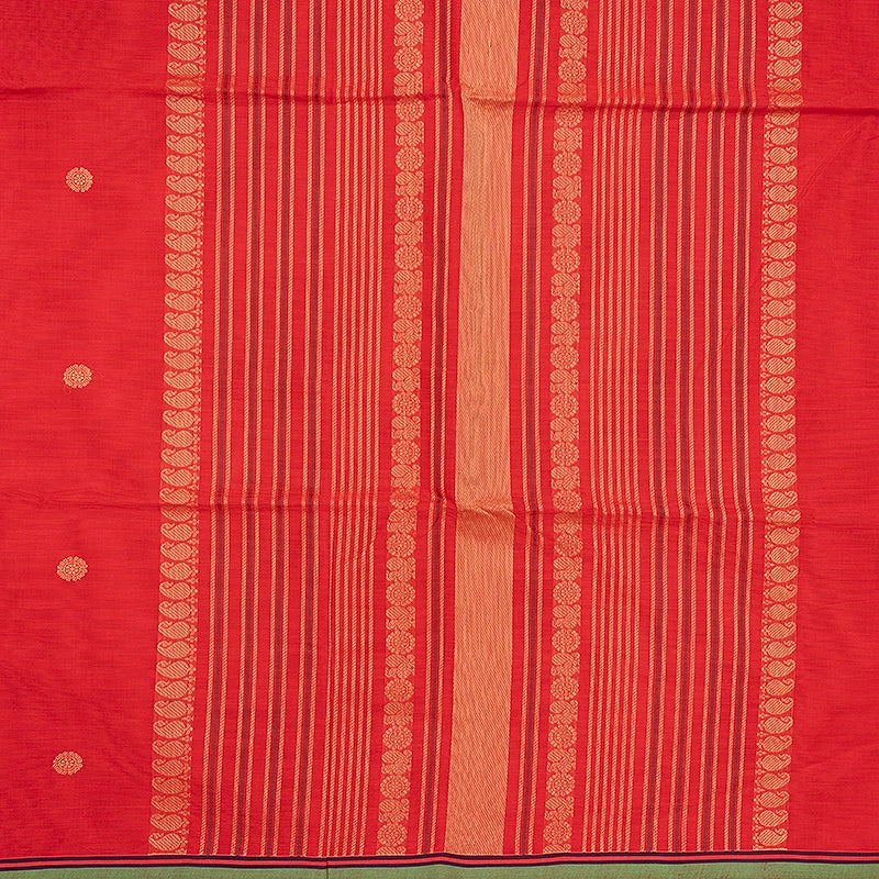 Hayagrivas Peach Pink Handloom Kanchi Cotton Saree KBE2145A7-1