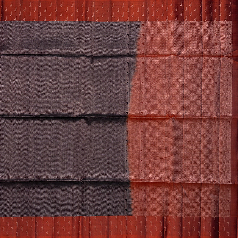 Hayagrivas Deep Jamun Handloom Soft Silk Saree KBF536G2-30
