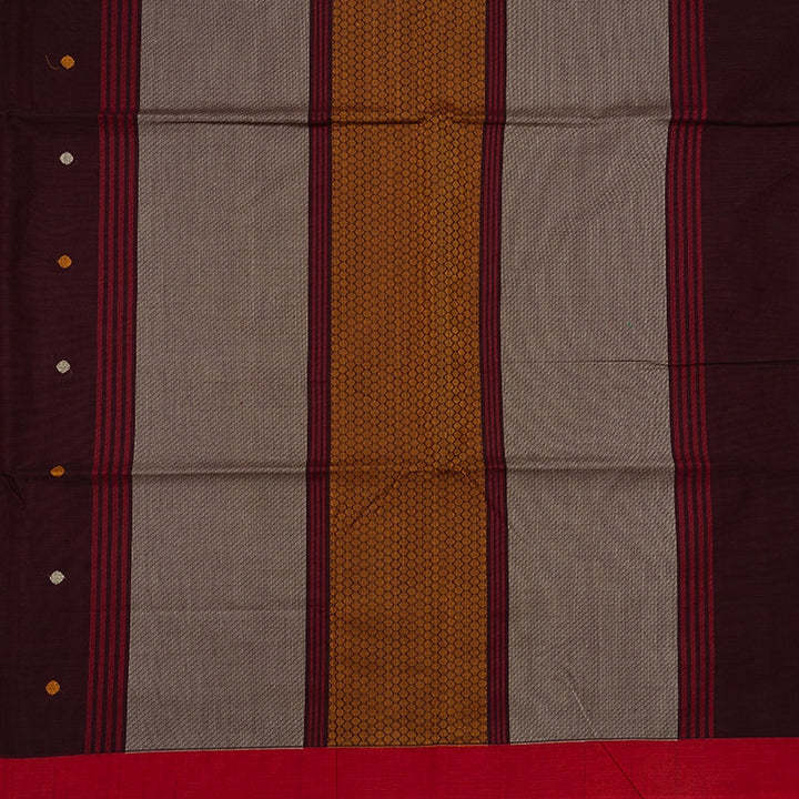 Hayagrivas Burgundy Handloom Kanchi Cotton Saree KSBE90A8-2