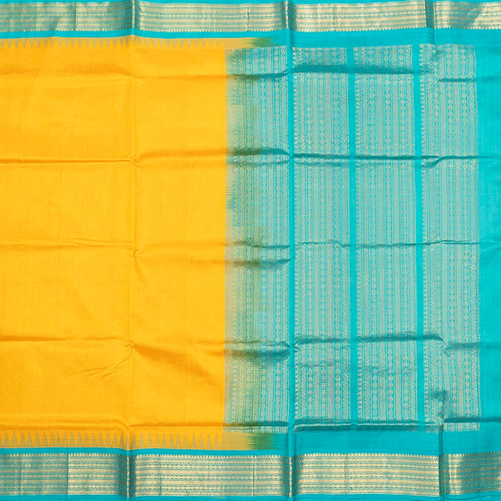 Hayagrivas Mango Yellow Pure Silk Cotton Saree SSCBF34D3-12