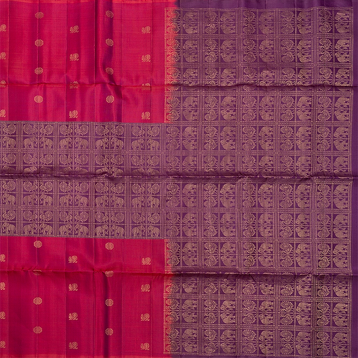 Hayagrivas Purple Handloom Soft Silk Saree KBF536G2-9