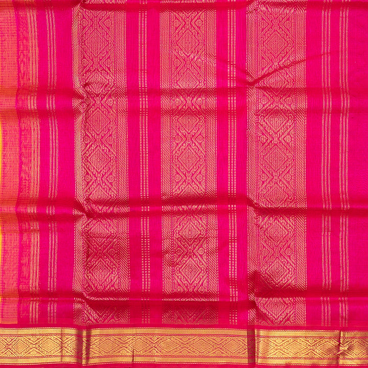 Hayagrivas Yellow Pure Silk Cotton Saree SSCBF35D5-15