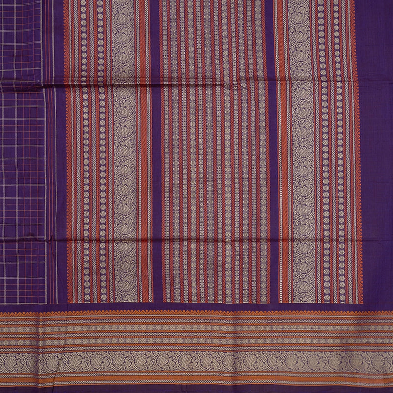 Hayagrivas Purple Handloom Kanchi Cotton Saree SSCBF104F3-1