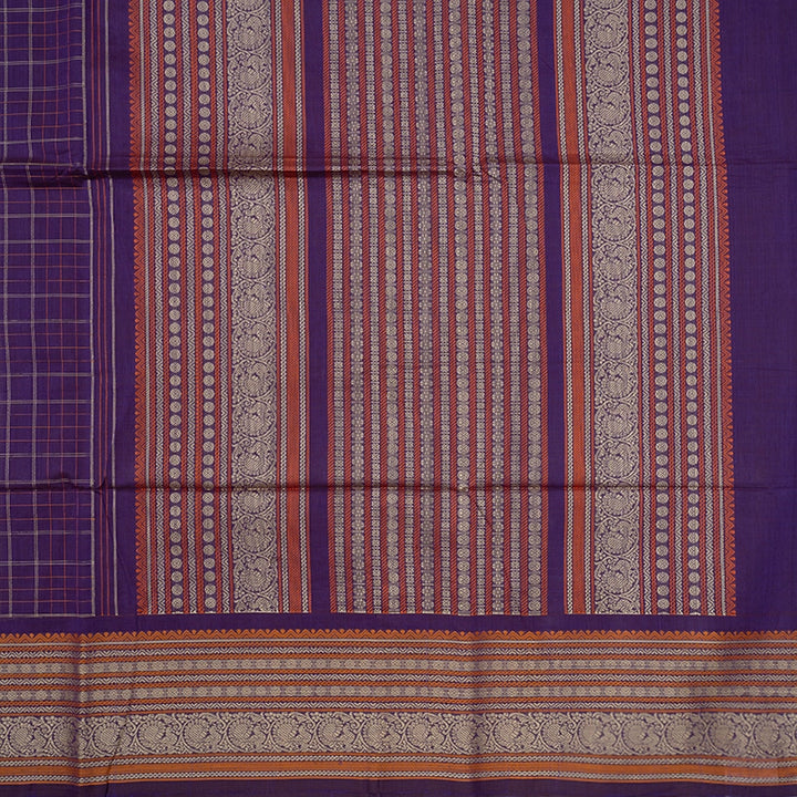 Hayagrivas Purple Handloom Kanchi Cotton Saree SSCBF104F3-1