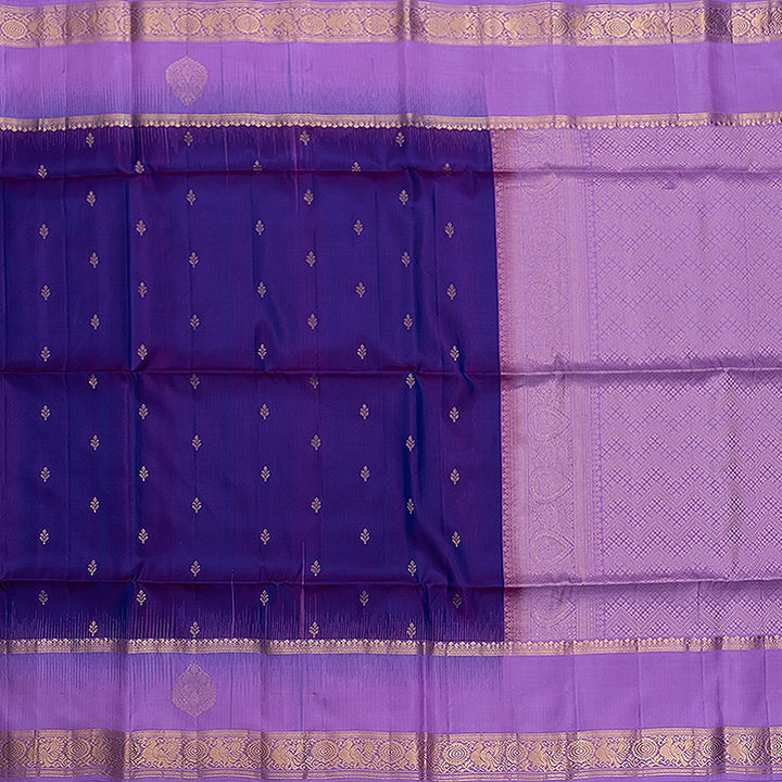 Hayagrivas Purple Handloom Soft Silk Saree KBF705G3-4