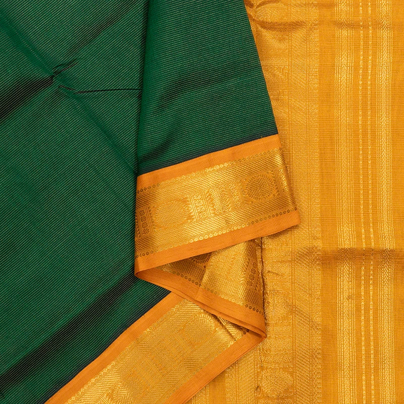Hayagrivas Bottle Green Pure Silk Cotton Saree SSCBF35D1-21