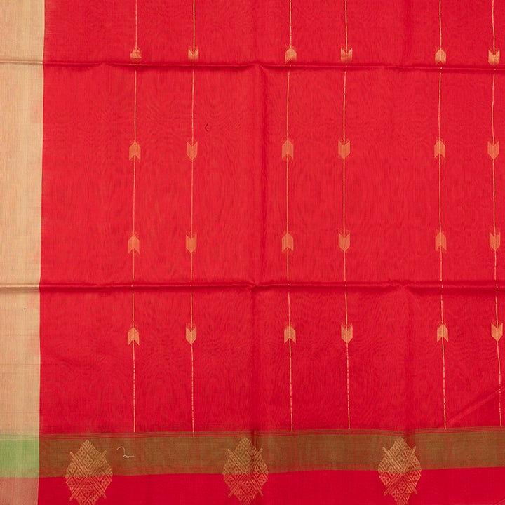 Hayagrivas Beige Kora Silk Cotton Saree KSBE92A9-1