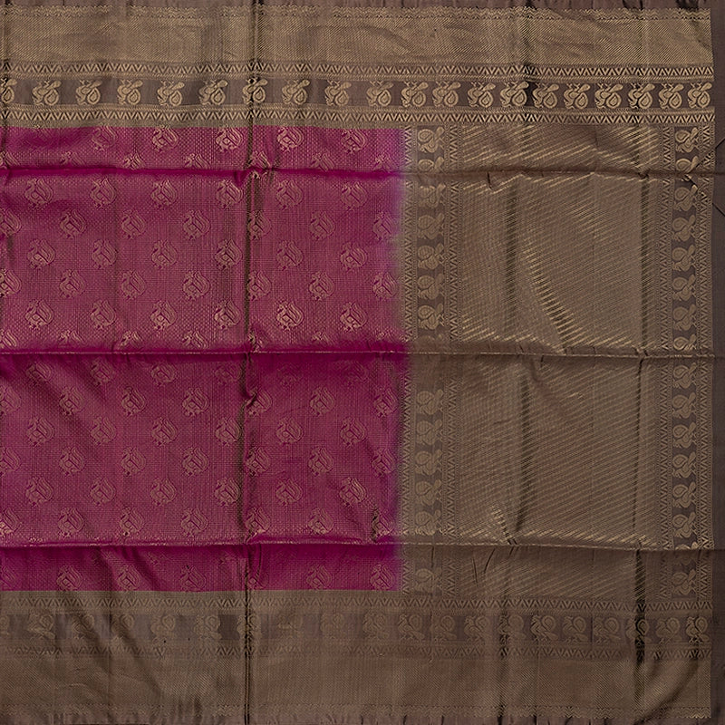 Hayagrivas Purple Handloom Soft Silk Saree KSBE85A39-1