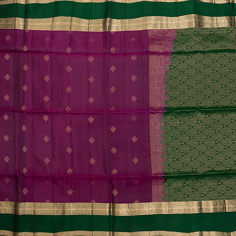 Hayagrivas Purple Handloom Soft Silk Saree KBF532G2-8